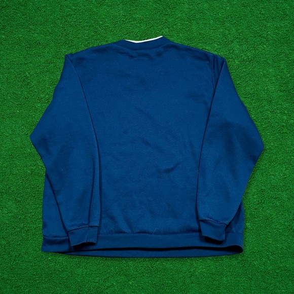 Vintage Blue Floral Embroidered Sweatshirt - Picture 2 of 5